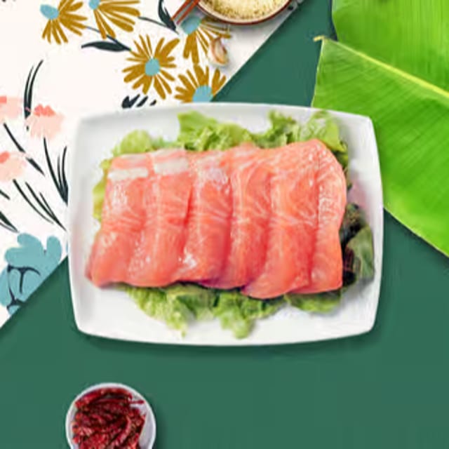 Salmon Sashimi.